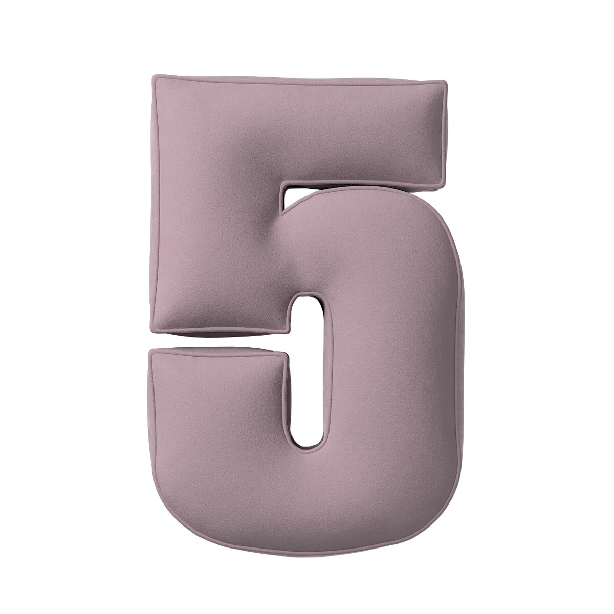 Poduszka Cyferka 5, zgaszony róż, 25 x 40 cm, Posh Velvet