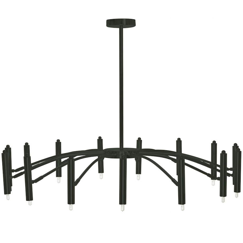 Lampa Sufitowa Wisząca Czarna Nowoczesna 15X25W G9