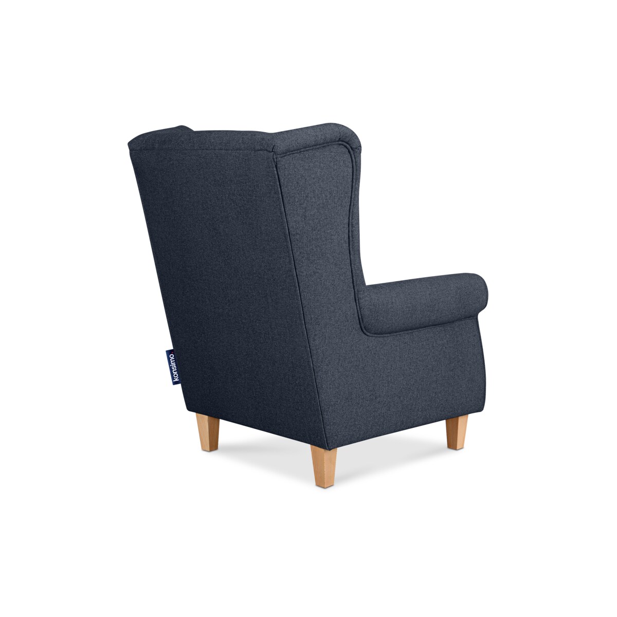 KONSIMO MILES Fotel, kolor ciemny niebieski