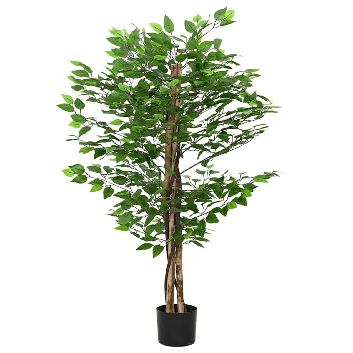 vidaXL Sztuczna roślina Ficus 788 liści 120 cm zielona