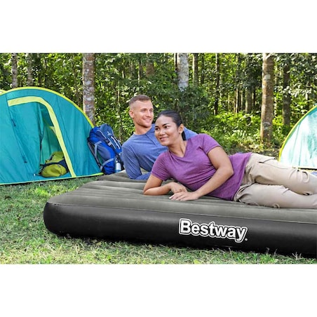Bestway Nadmuchiwany materac 3-w-1, czarno-szary, 188x99x25 cm
