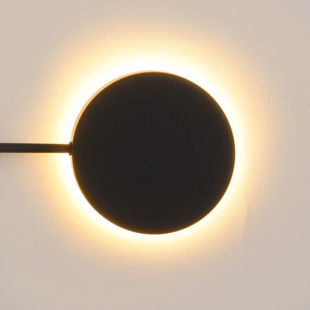 Ścienna lampa salonowa Clex MW1134-750 Step LED 12W 3000K sticks koła czarna