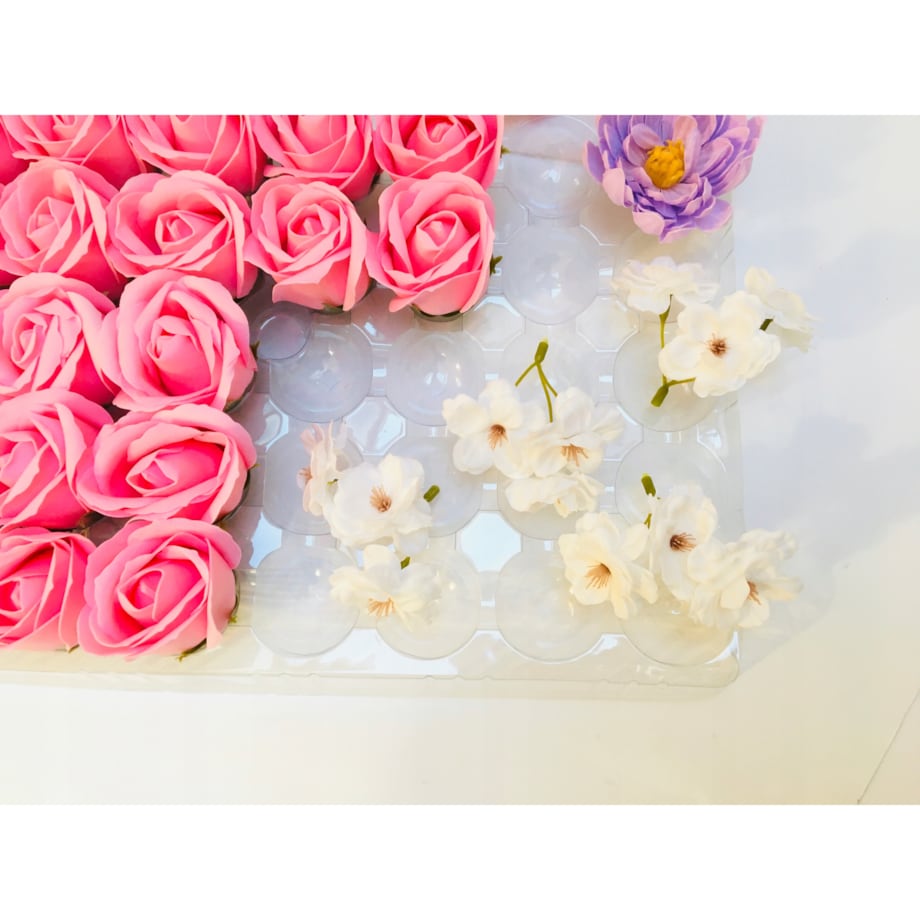 KWIATY WIŚNI MYDLANE DROBNE BIAŁE gałązki do bukietu box kompozycji stroik