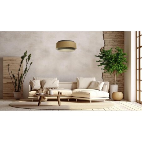 Lampa wisząca ERUTAN DUDU szara/beżowa