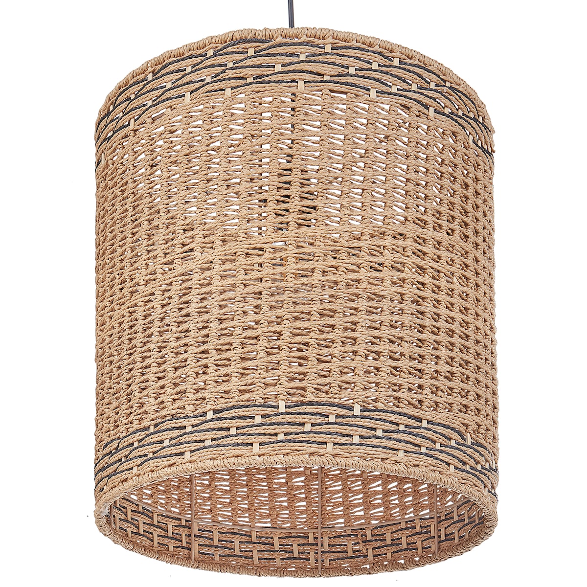 Lampa wisząca LUAPULA Papierowa plecionka Naturalny