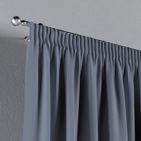 Zasłona na taśmie marszczącej 1 szt. 130x245 stalowy szary