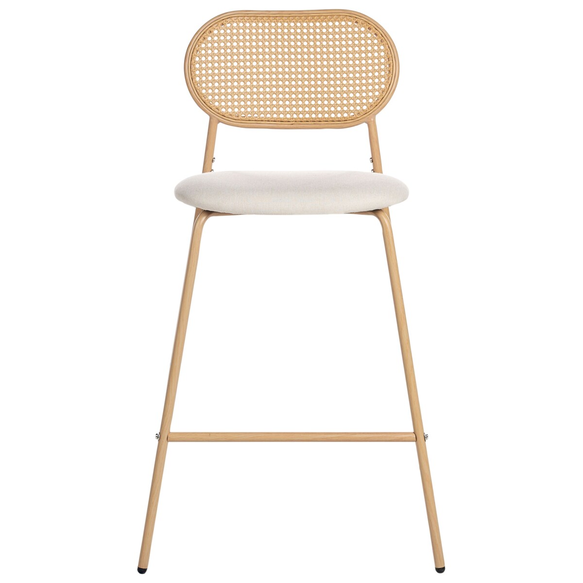 Zestaw 2 krzeseł barowych ADAVER Jasne drewno