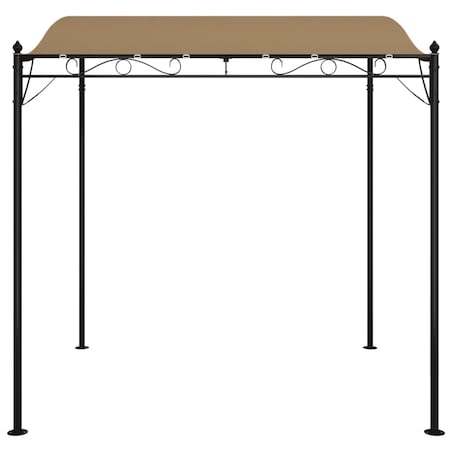 vidaXL Zadaszenie, kolor taupe, 2x2,3 m, 180 g/m², tkanina i stal
