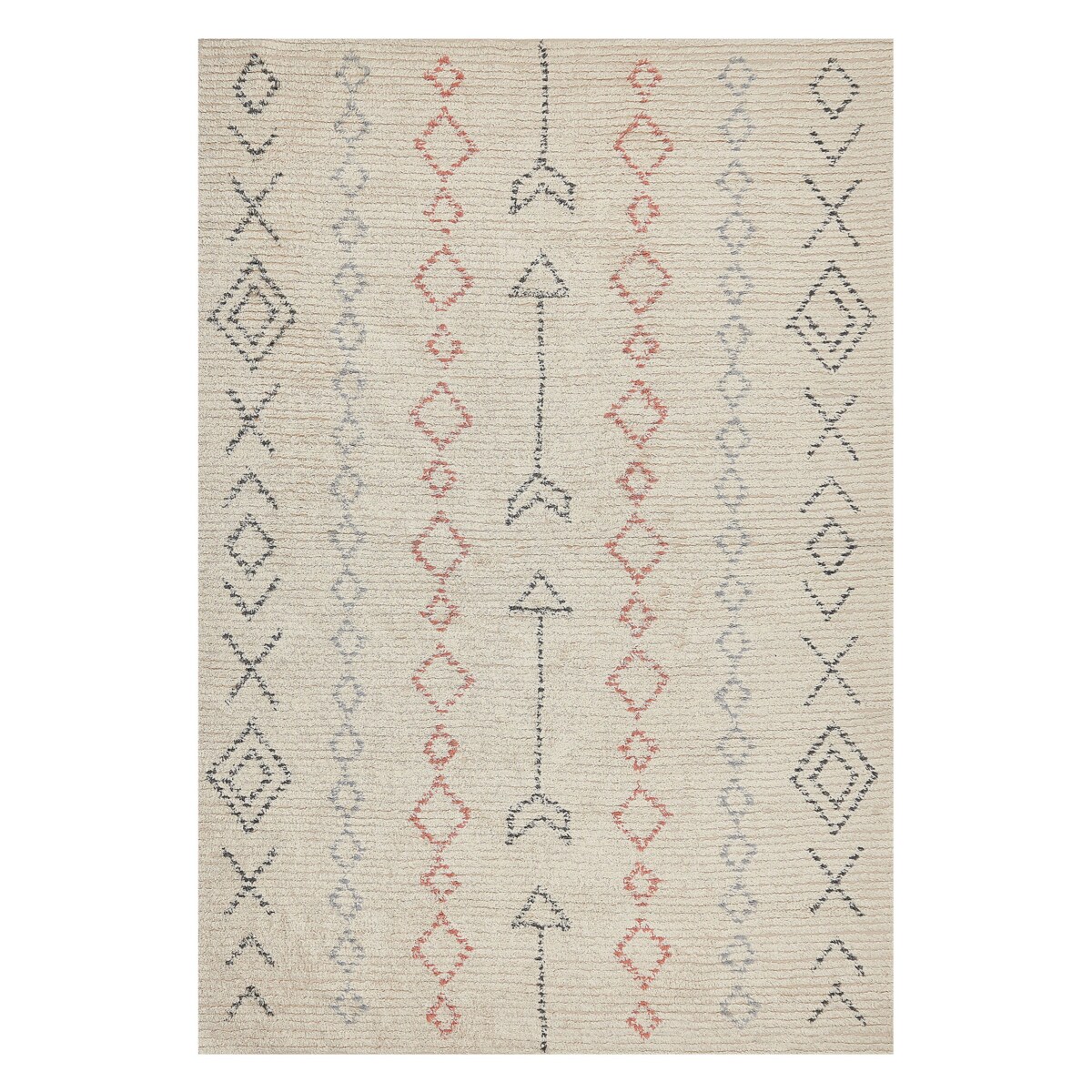 Dywan bawełniany 140 x 200 cm beżowy DISPUR