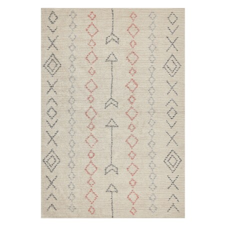 Dywan bawełniany 140 x 200 cm beżowy DISPUR