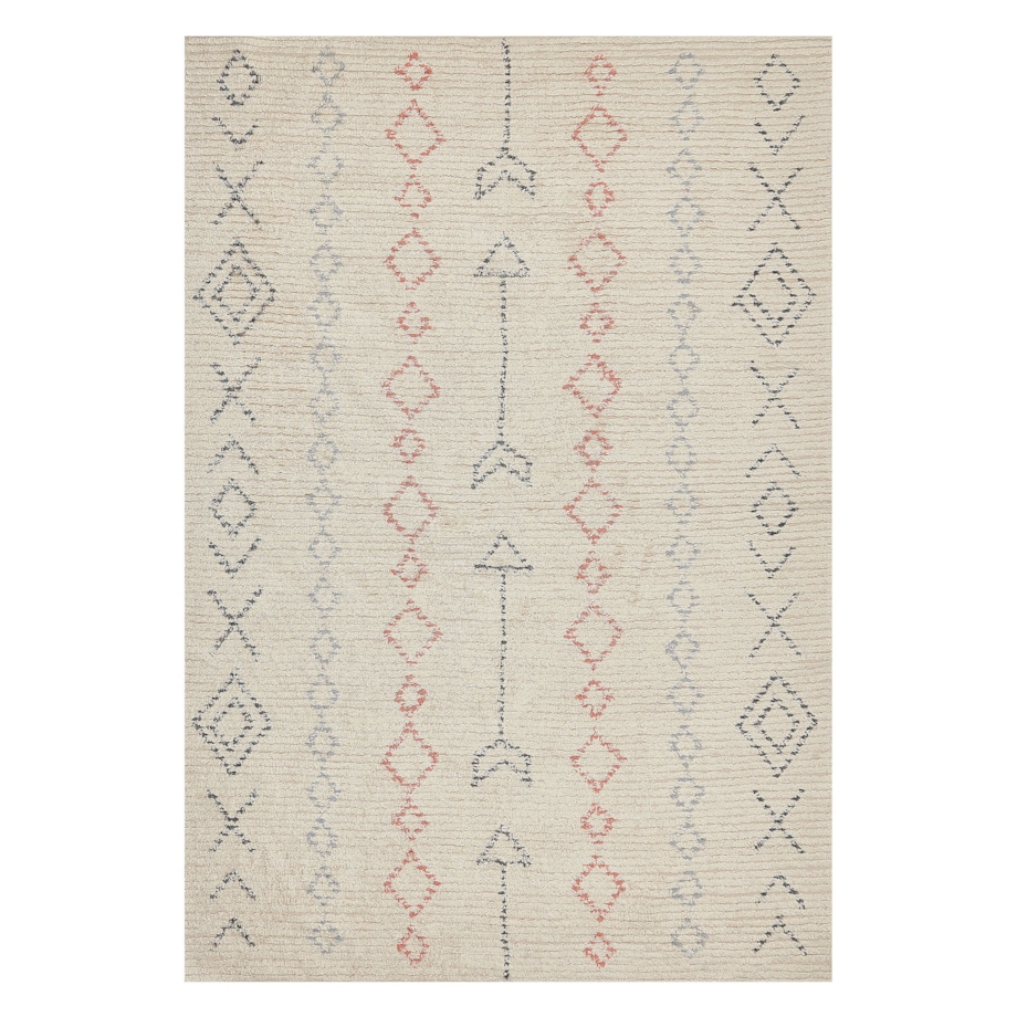 Dywan bawełniany 140 x 200 cm beżowy DISPUR