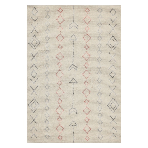 Dywan bawełniany 140 x 200 cm beżowy DISPUR