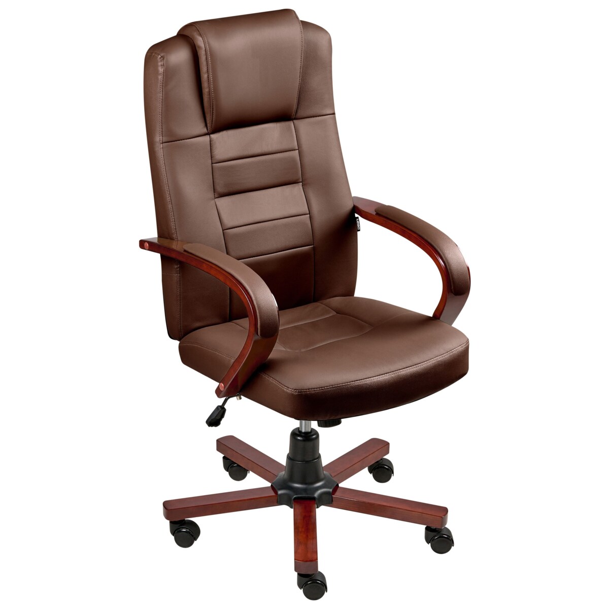 Fotel z masażem DIAMOND Z funkcją podgrzewania Skóra naturalna Ciemnobrązowy