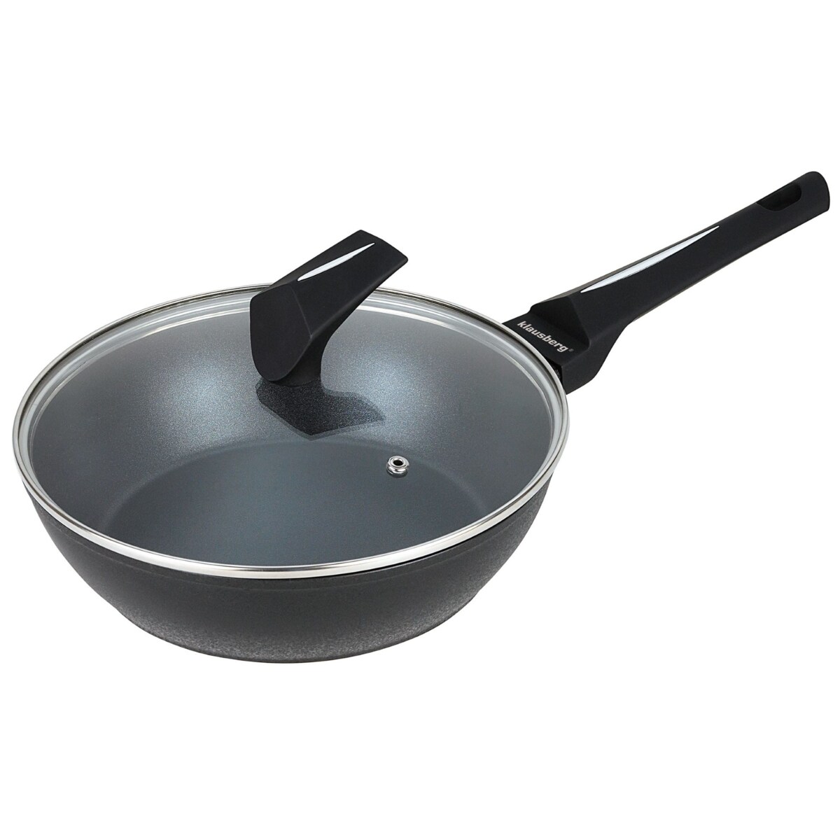 Patelnia głęboka z powłoką marmurową non-stick 24cm indukcja KLAUSBERG