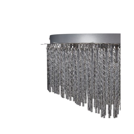 Żyrandol metalowy srebrny FIRVIDA