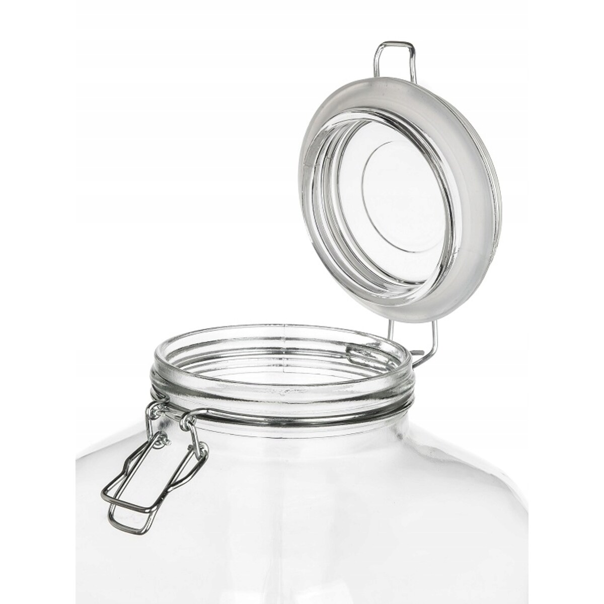 SŁOIK DUŻY szklany 5 L pojemnik na weki kapusta jedzenie ogórki klips