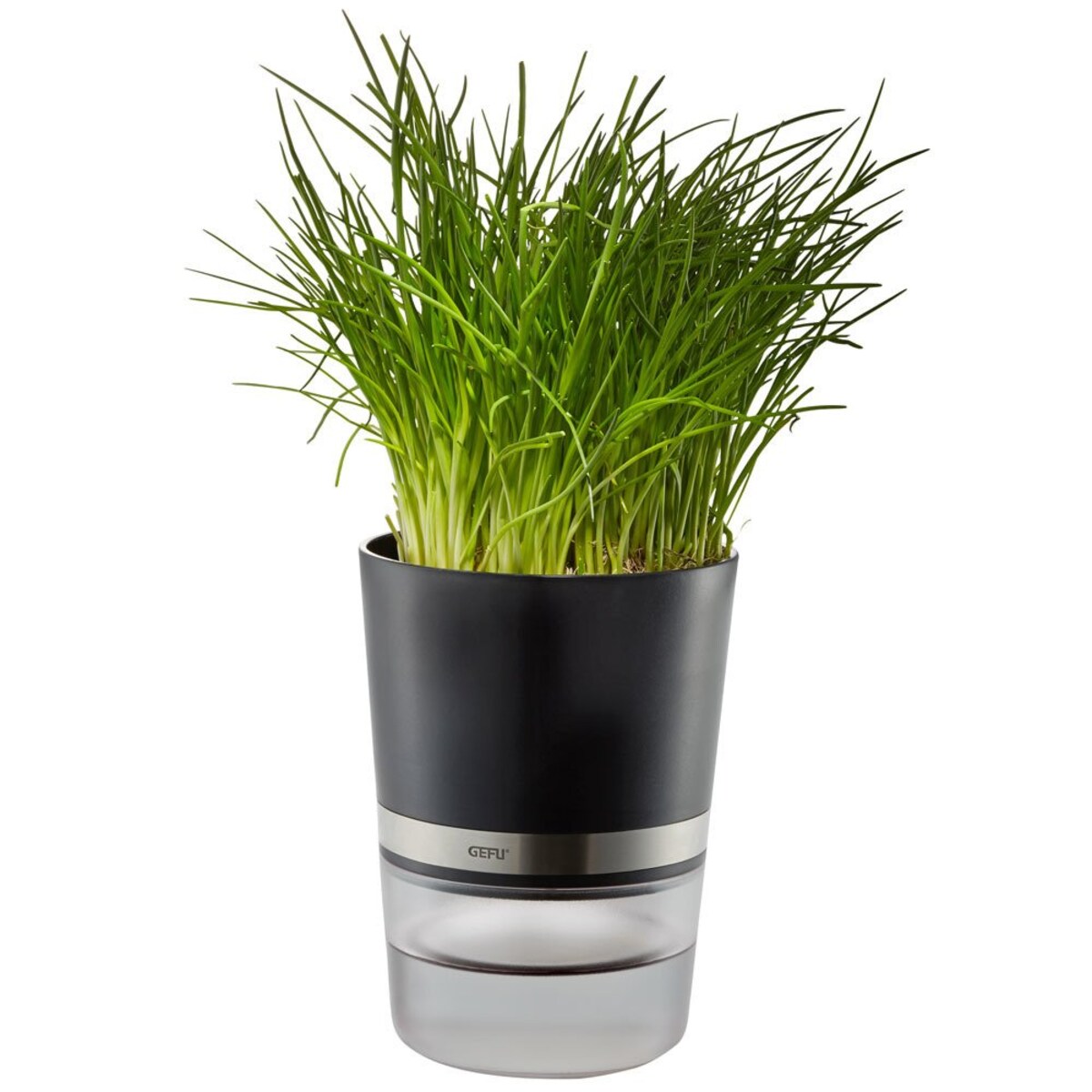 Doniczka do ziół z automatycznym systemem nawadniania, nowoczesny gadżet kuchenny o eleganckiej stylistyce