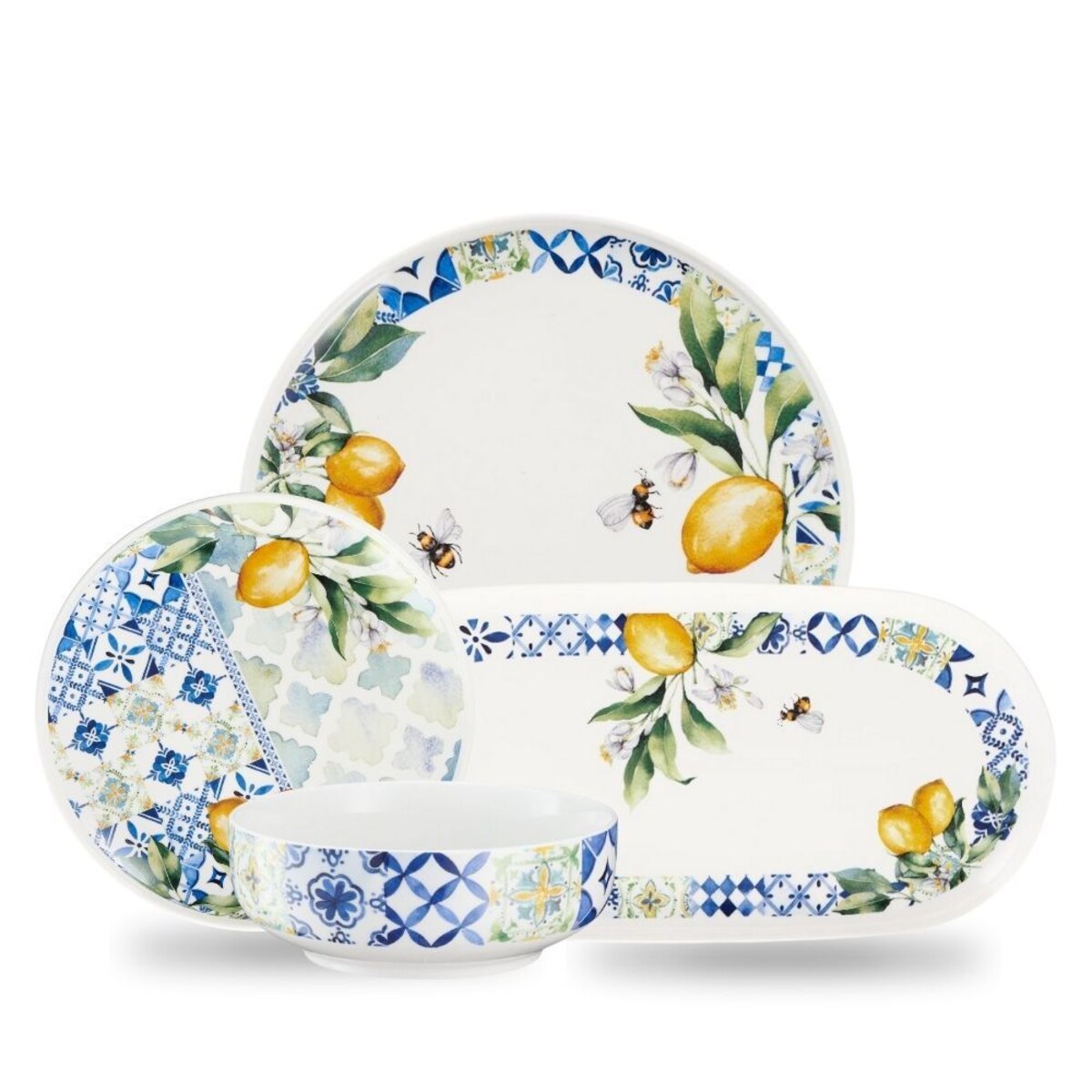 VILLA ITALIA Serwis obiadowy porcelanowy na 6 osób LIMONETTI