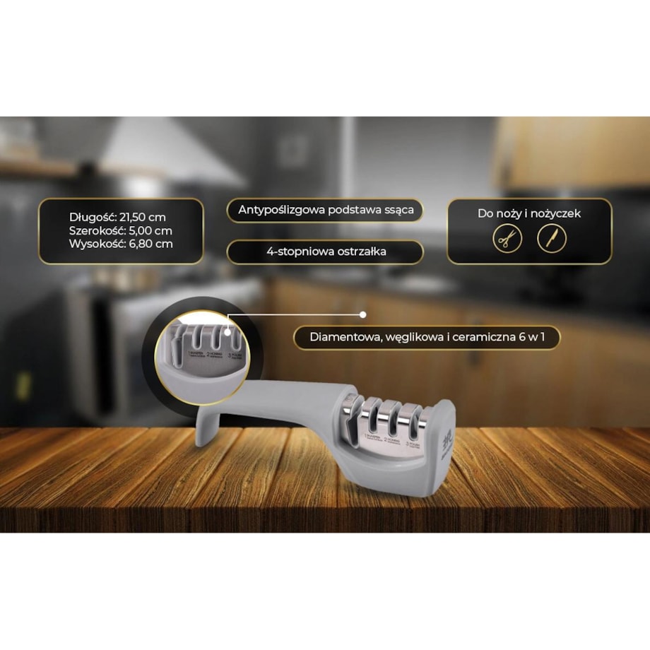 Shiori 撓 ostrzałka diamentowa do noży i nożyczek 6 w 1