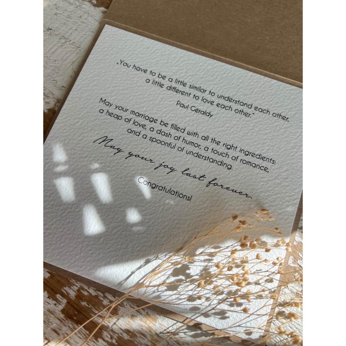 Kartka ślubna wedding card on your Wedding Day