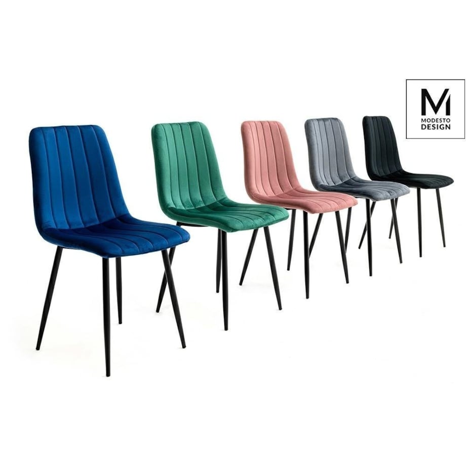 Krzesło tapicerowane Lara J-07.GREEN do salonu zielone, King Home