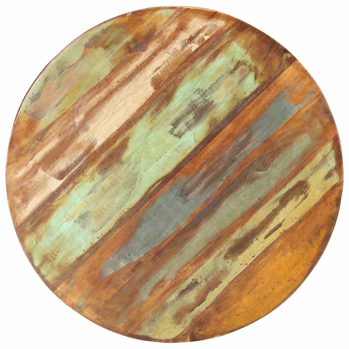 vidaXL Stolik kawowy, Ø68x43 cm, lite drewno z odzysku