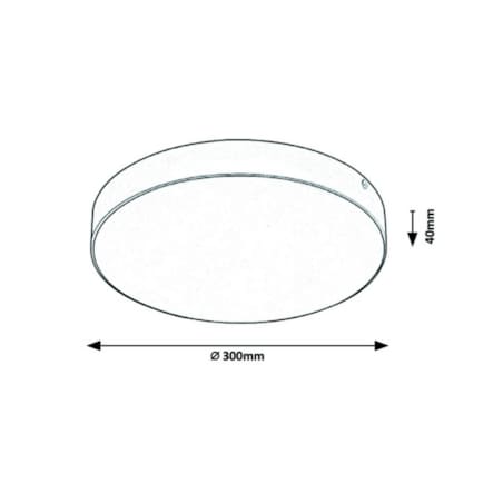Sufitowa LAMPA plafon TARTU 7898 Rabalux okrągła OPRAWA metalowa LED 24W 2800K - 6000K plafoniera do łazienki IP44 czarna
