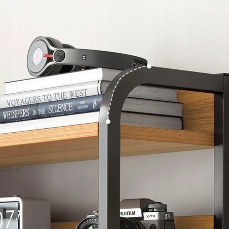 Biurko komputerowe ciemny buk pod laptop loft gamingowe nowoczesne 120 cm