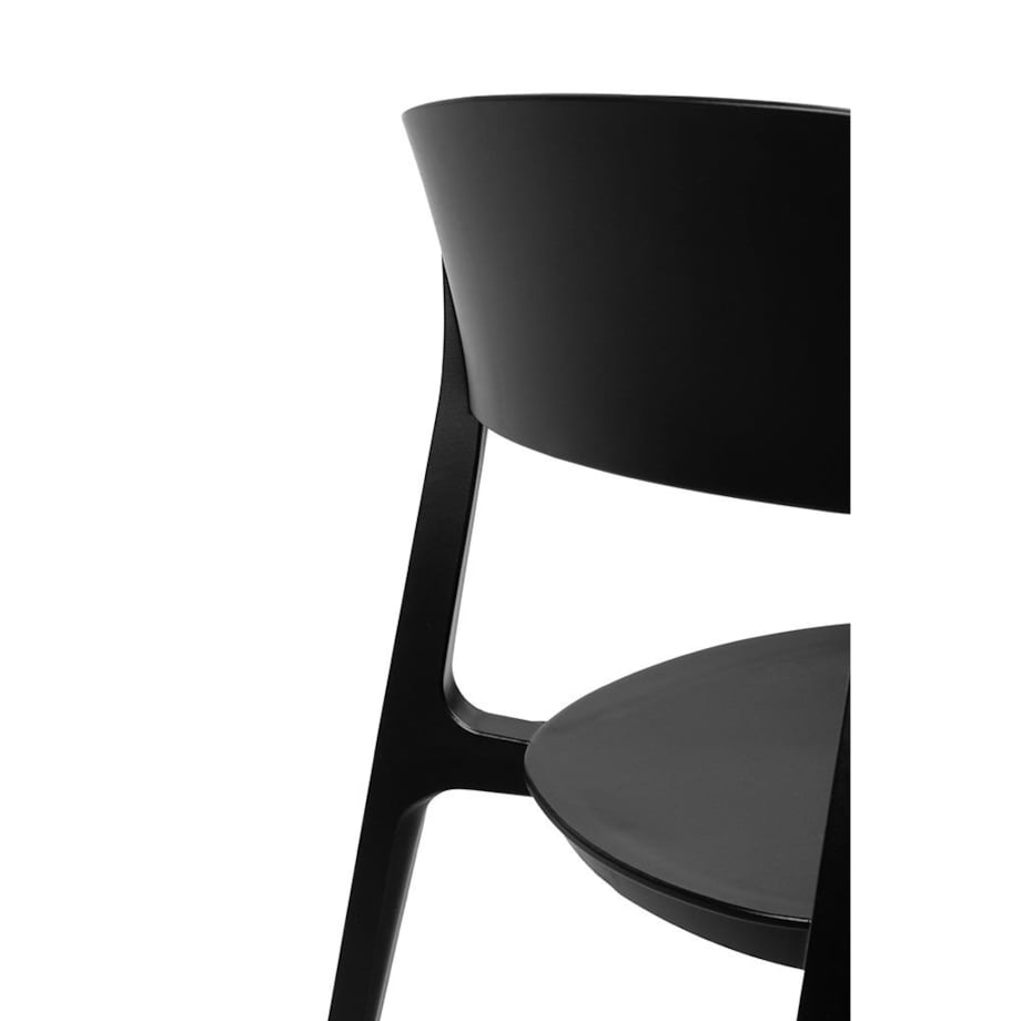 Krzesło zewnętrzne NIKON 340-APP z opraciem czarne