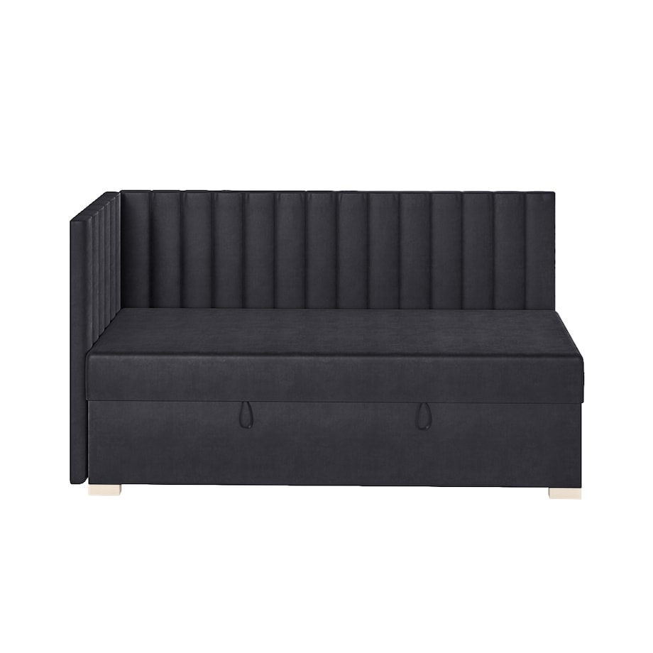 Mesonica Łóżko Snugi, linie granatowe, 90x200, Lewostronne