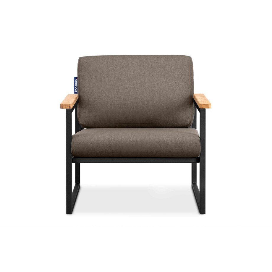 KONSIMO TRIBO Fotel ogrodowy ze stali w stylu industrialnym