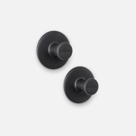 Haczyki na ręczniki 2 szt. ReNew czarne 280320