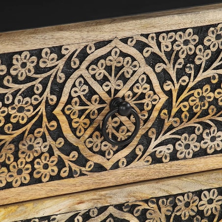 vidaXL Szafka nocna, 50x33x60 cm, lite drewno mango