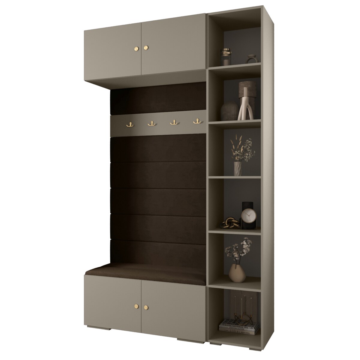 Garderoba do przedpokoju INOVA 2 Z20 kaszmir+złoty+manila04