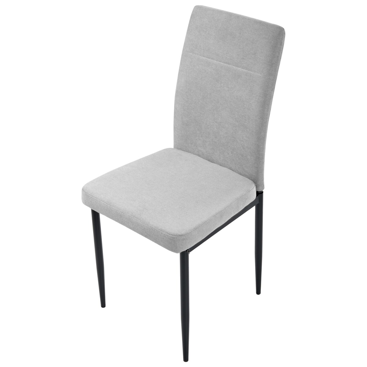 Zestaw 4 krzeseł do jadalni RINER Szary