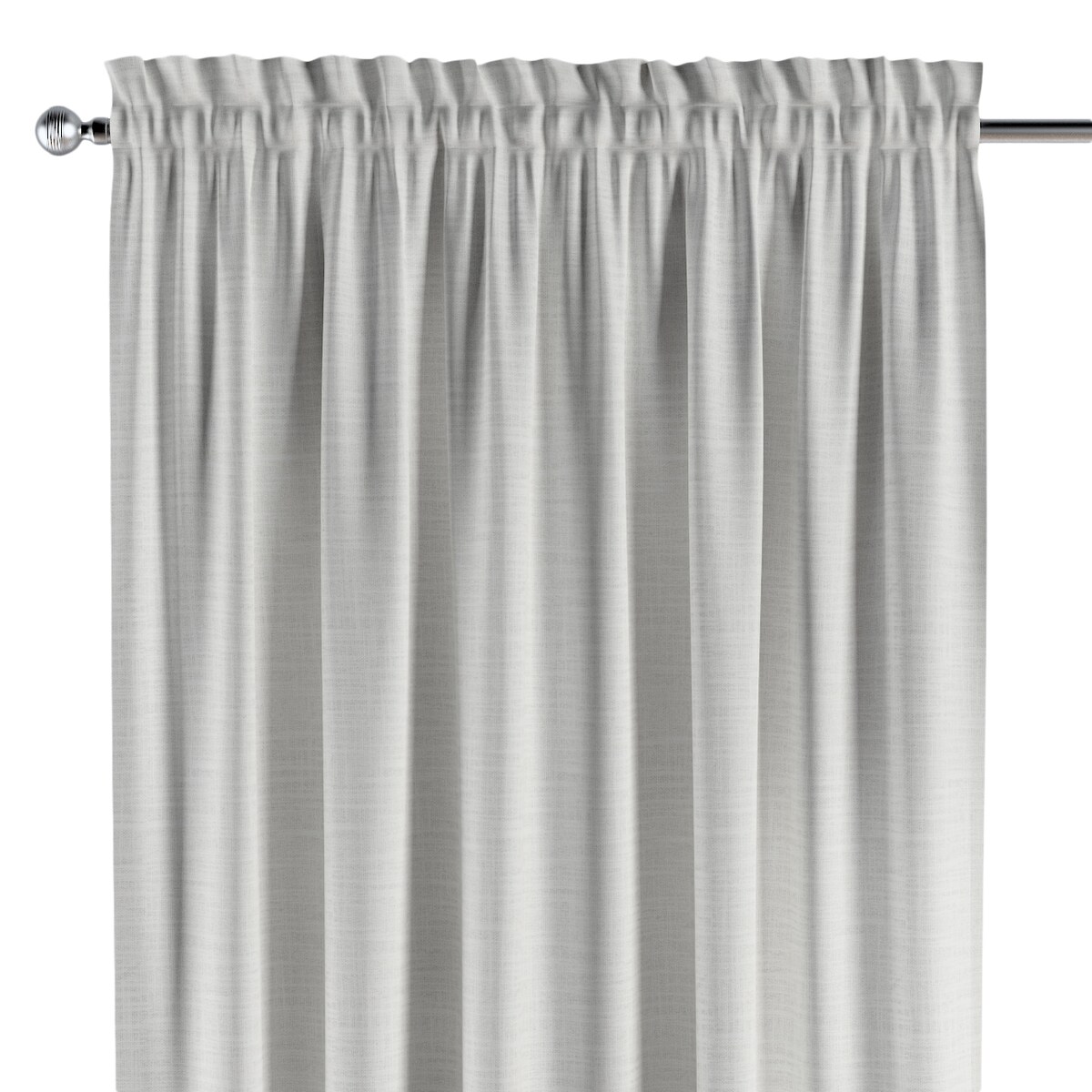 Zasłona na kanale z grzywką 1 szt. 130x245 ecru