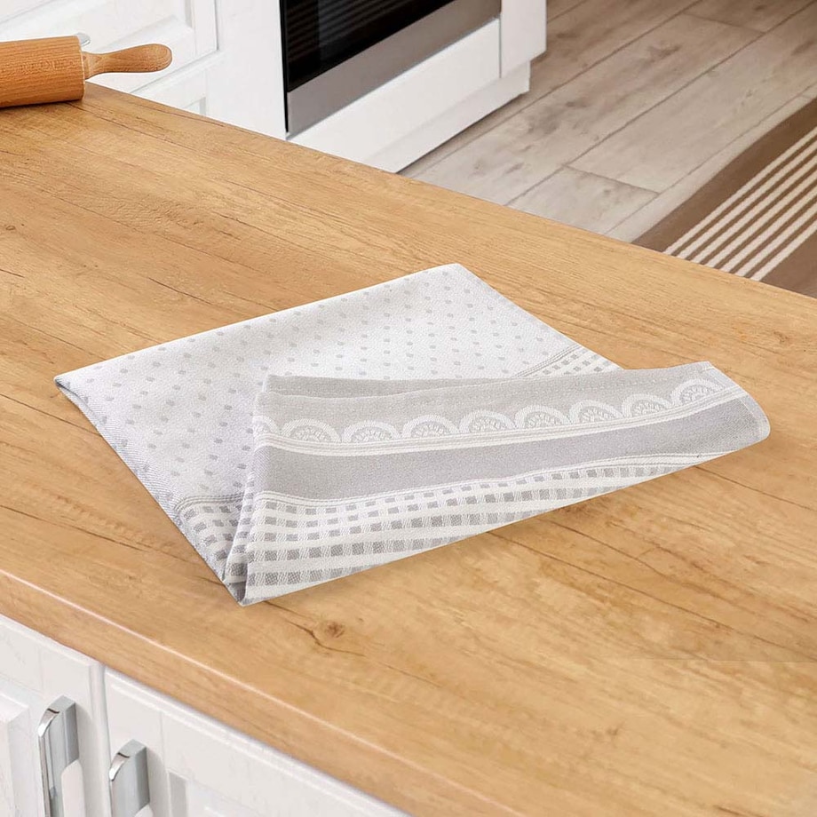 Ścierka bawełniana kuchenna 50x70 Zefirek jasno szara