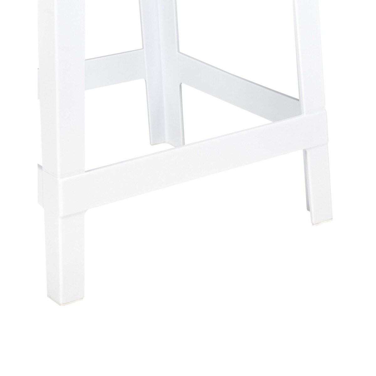 Zestaw 2 krzeseł barowych biały WELLINGTON