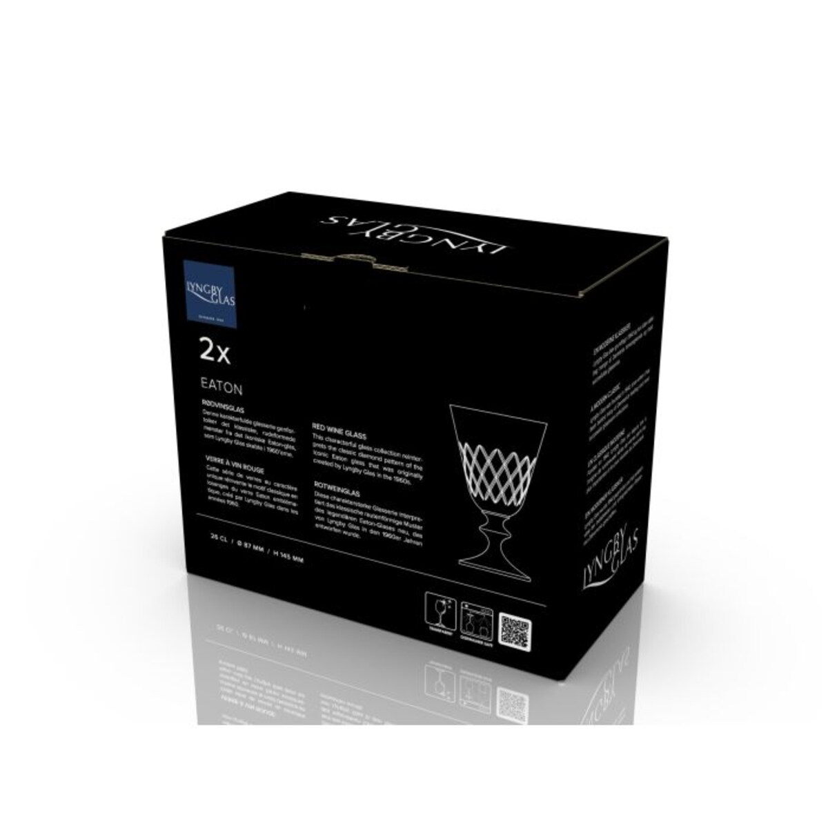 Kieliszki do czerwonego wina ze szkła kryształowego Eaton 260 ml 2 sztuki 36236