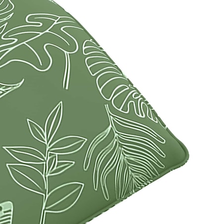 vidaXL Leżak składany wzór liścia 175x54x8,5 cm tkanina Oxford