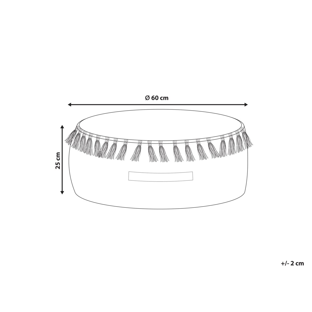Puf GOTHA Welur Niebieski