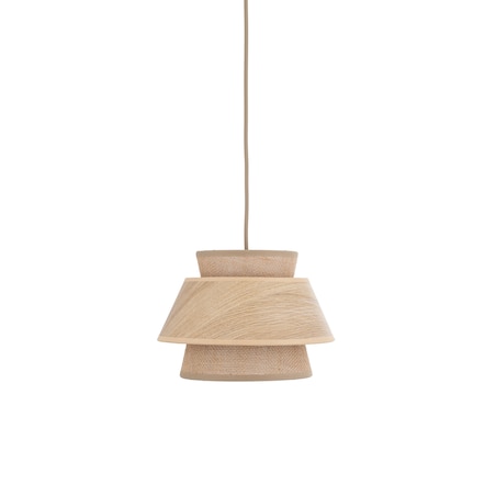 Lampa Wisząca Tk Lighting Kalum Len Fornir 1Xe27 Skandynawski, Boho, Japandi