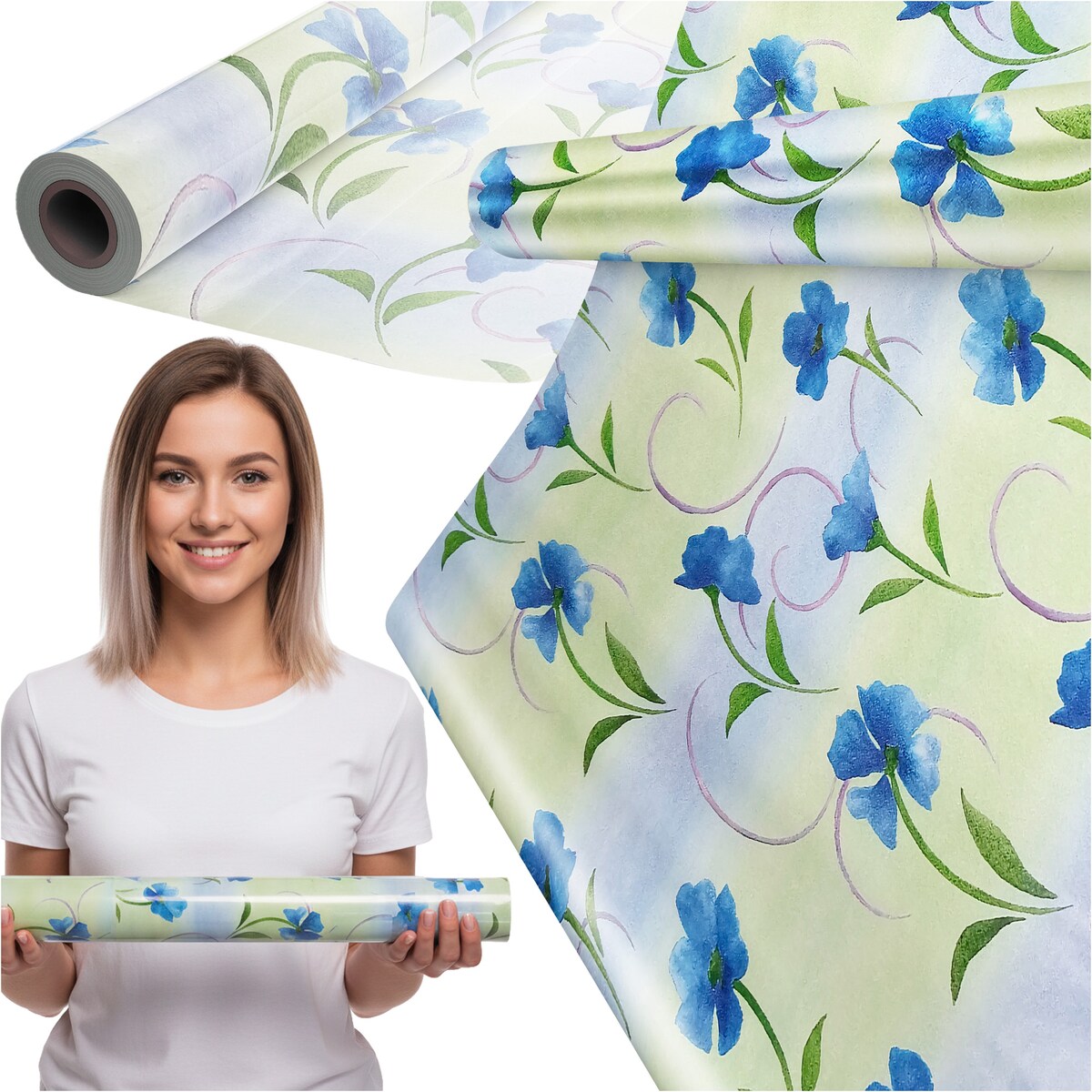 Papier Prezentowy Do Pakowania Prezentów 20 m MEGAROLKA Ozdobny Do Paczek Na Walentynki Urodziny