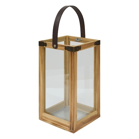 Komplet dwóch lampionów ze skórzanym uchwytem, Lony