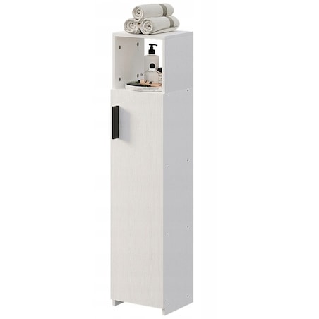 Szafka łazienkowa słupek wąska biała nowoczesna 101cm