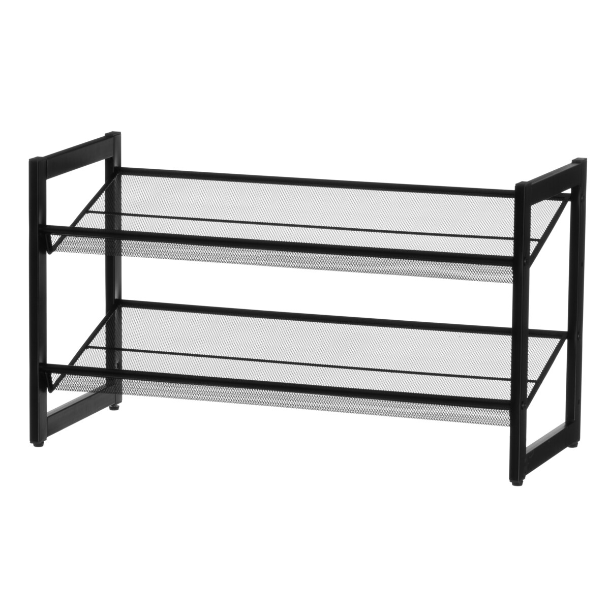 Metalowy stojak na buty MIMMI, 2 poziomy, 74 cm