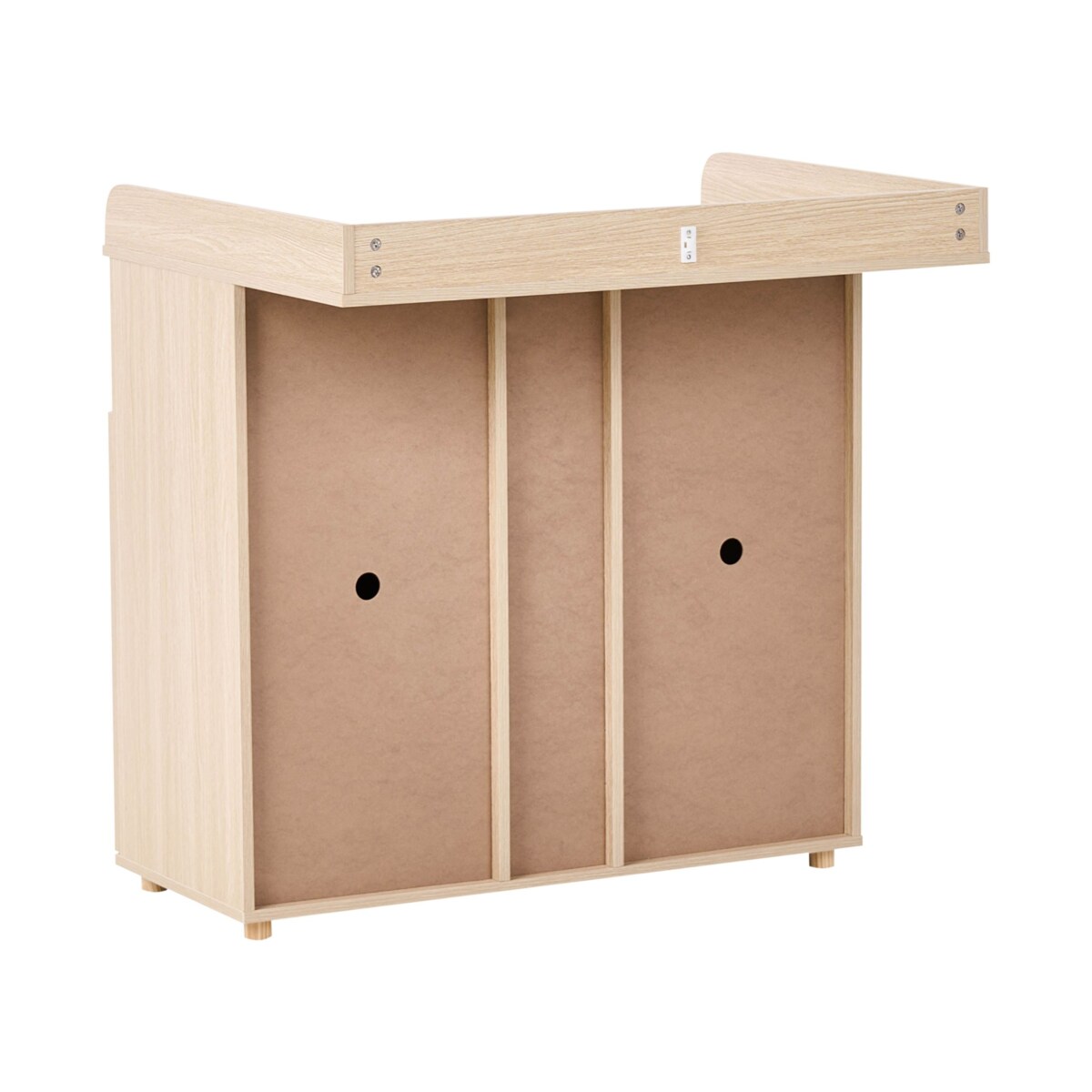 Komoda z przewijakiem DELISLE Jasnobrązowy