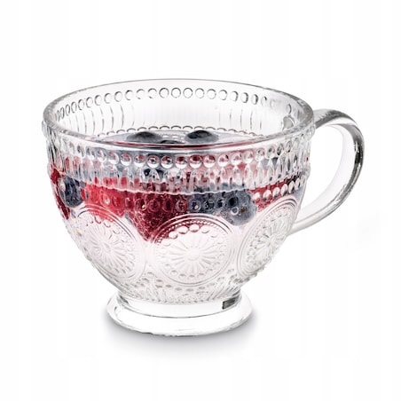 KUBEK FILIŻANKA szklanka 400 ml na herbatę kawę latte desery prezenty 4szt