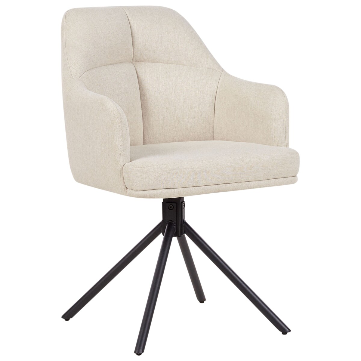 Zestaw 2 krzeseł MIRA Tkanina Beżowy