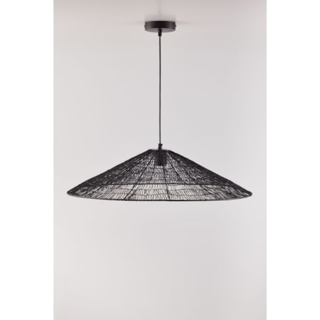 Lampa wisząca druciana Benilde Ø65 cm, czarna